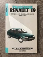 Vraagbaak Renault 19 Benzine- en Dieselmodellen 1988-1991, Ophalen of Verzenden