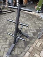 50 mm olympische halter schijven rek zwart, Ophalen, Halterschijven, Zo goed als nieuw, 50 mm schijven