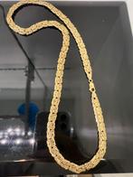 Prachtige 14 karaats gouden platgeslagen byzantijnse ketting, Ophalen of Verzenden, Nieuw, Goud
