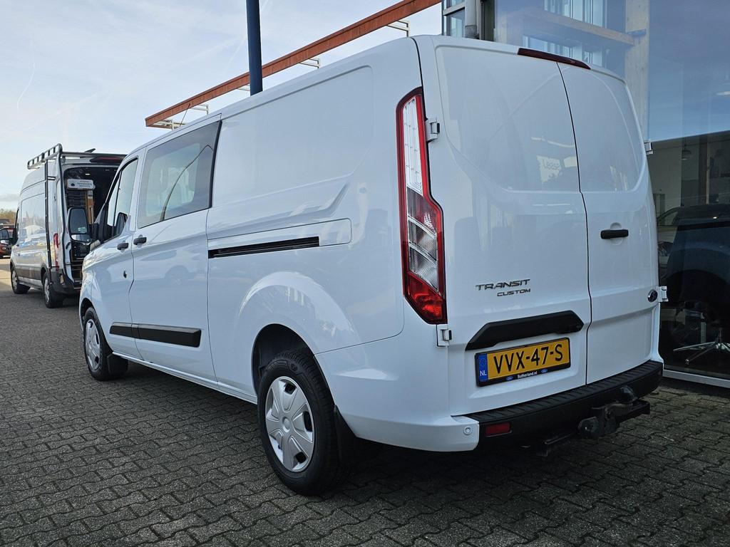 Ford Transit Custom 320 2.0 TDCI L2H1 Trend DC Trekhaak | St, Euro 6, 4 cilinders, Startonderbreker, Wit