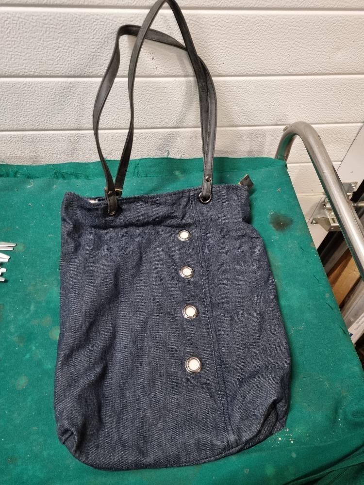 schoudertas spijkerstof met rits, Ophalen of Verzenden, 'T Olde Gre-j, Info@toldegrej.nl, Endepoelstraat 20f Didam