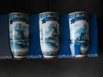 3 Holland bekers blauw molens Ter Steege, Ophalen, Overige typen, Nieuw, Overige stijlen