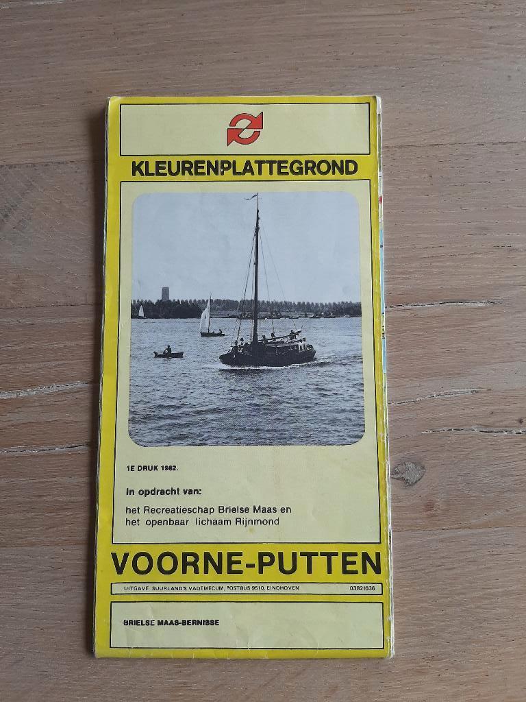 Oude plattegrond Voorne-Putten, 1982, Suurlands Vademecum, Ophalen of Verzenden, 1800 tot 2000, Nederland, Suurlands Vademecum