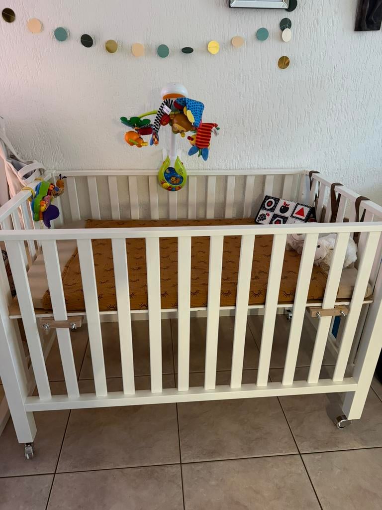 Bopita Brent twin XL box incl matras, wieltjes, verhogers, Kinderen en Baby's, Boxen, Ophalen of Verzenden, Zo goed als nieuw