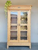 Antieke grenen Biedermeier meidenkast vintage servieskast, Antiek en Kunst, Ophalen of Verzenden