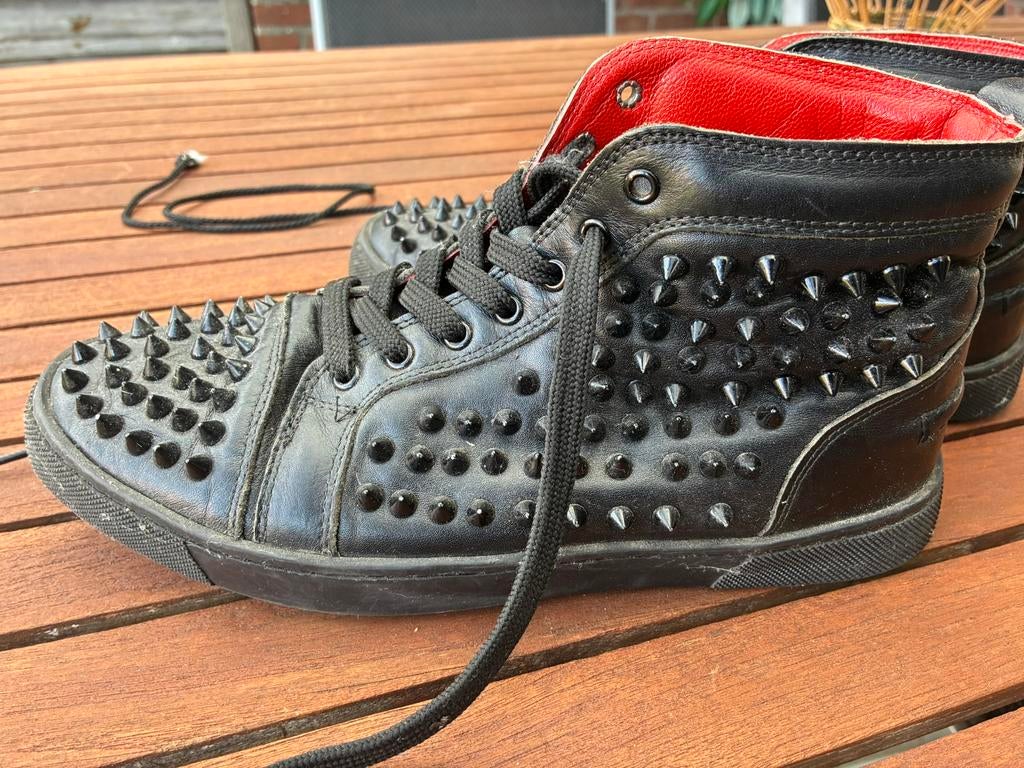Christian Louboutin sneakers spikes maat 40, Zwart, Ophalen of Verzenden, Sneakers of Gympen, Gedragen