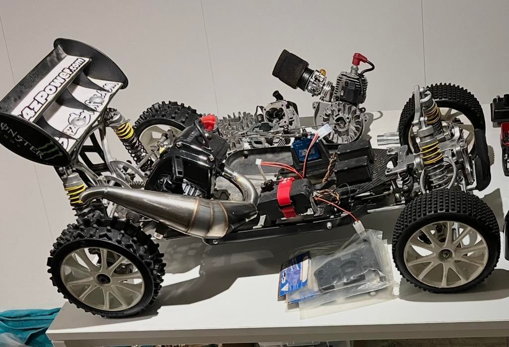 Hormann HT3 26cc RC auto met zender, ontvanger en extra's, Hobby en Vrije tijd, Modelbouw | Radiografisch | Auto's, Ophalen, Benzine