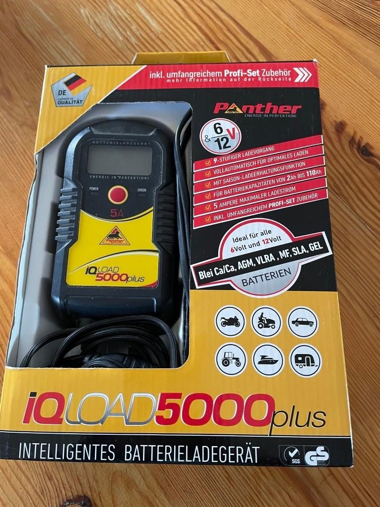 Acculader Panther IQ-Load 5000 plus, 12 en 6 volt, Ophalen of Verzenden, Gebruikt