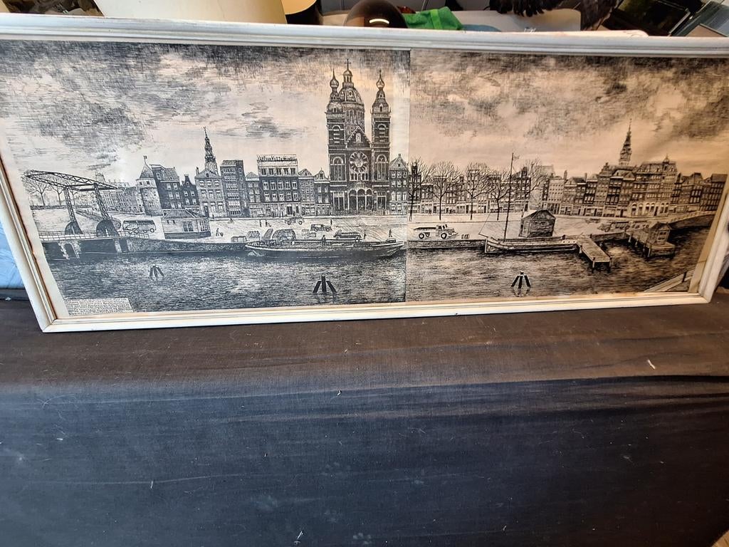 Zwart wit ets Amsterdam, Ophalen