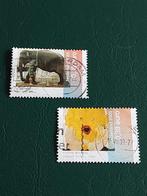 Nvph 2325+2332 Kunst in bedrijfscolkecties ( gest), Ophalen of Verzenden