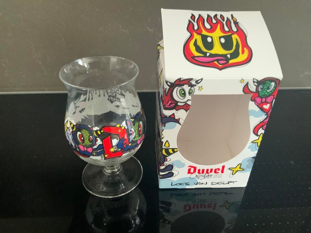 Duvel bierglas loes van delft, Ophalen, Nieuw, Bierglas