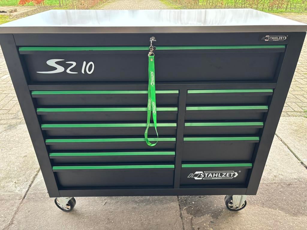 Gereedschapskist, gereedschapskar, gereedschapswagen, Ophalen, Gevuld, Nieuw