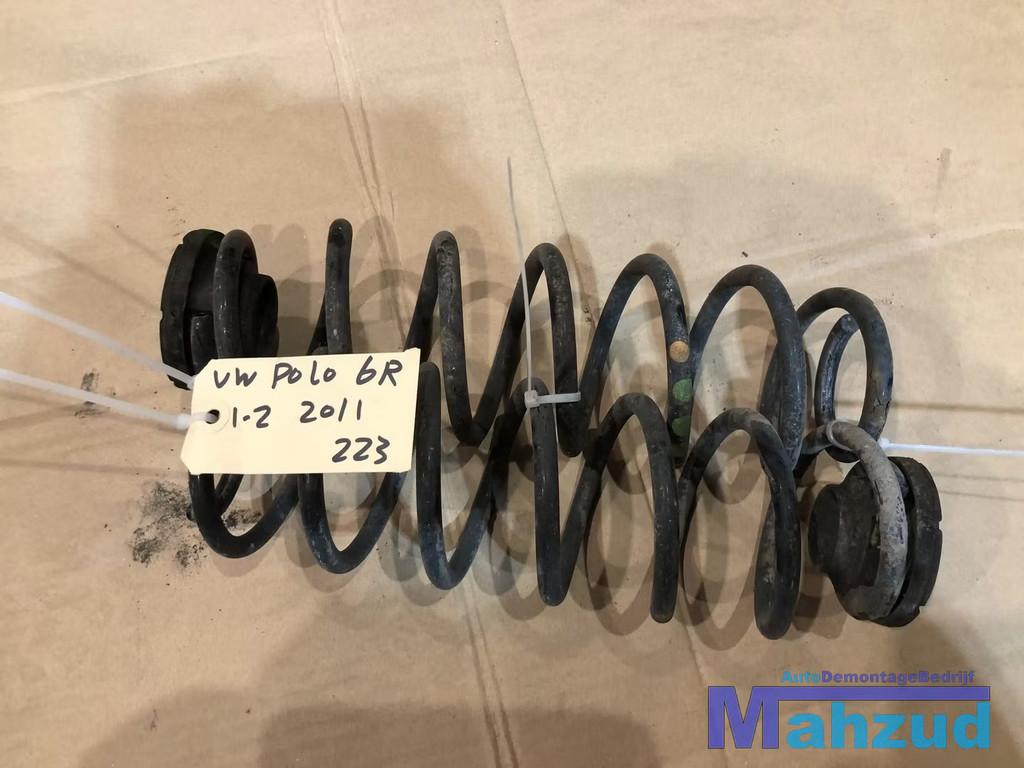 VW POLO 6R Achter achteras spiraal veer set torsieveer, Auto-onderdelen, Ophanging en Onderstel, Gebruikt, Volkswagen, Volkswagen AG