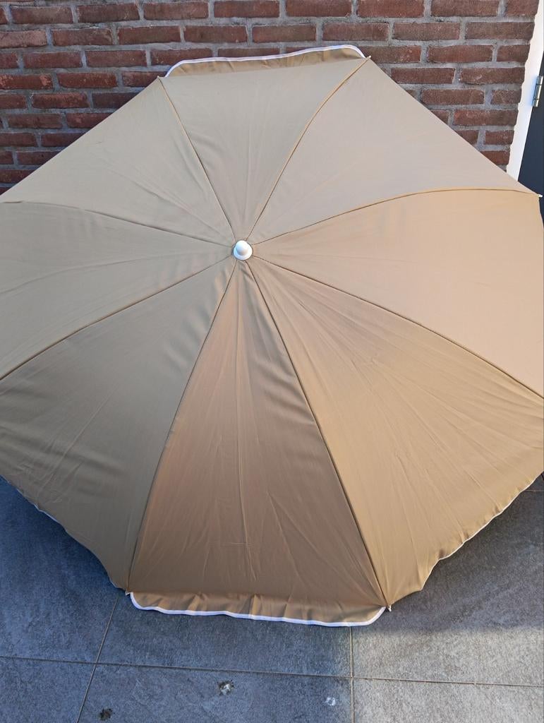 Parasol, Ophalen of Verzenden, Zo goed als nieuw, 1 tot 2 meter, Kantelbaar