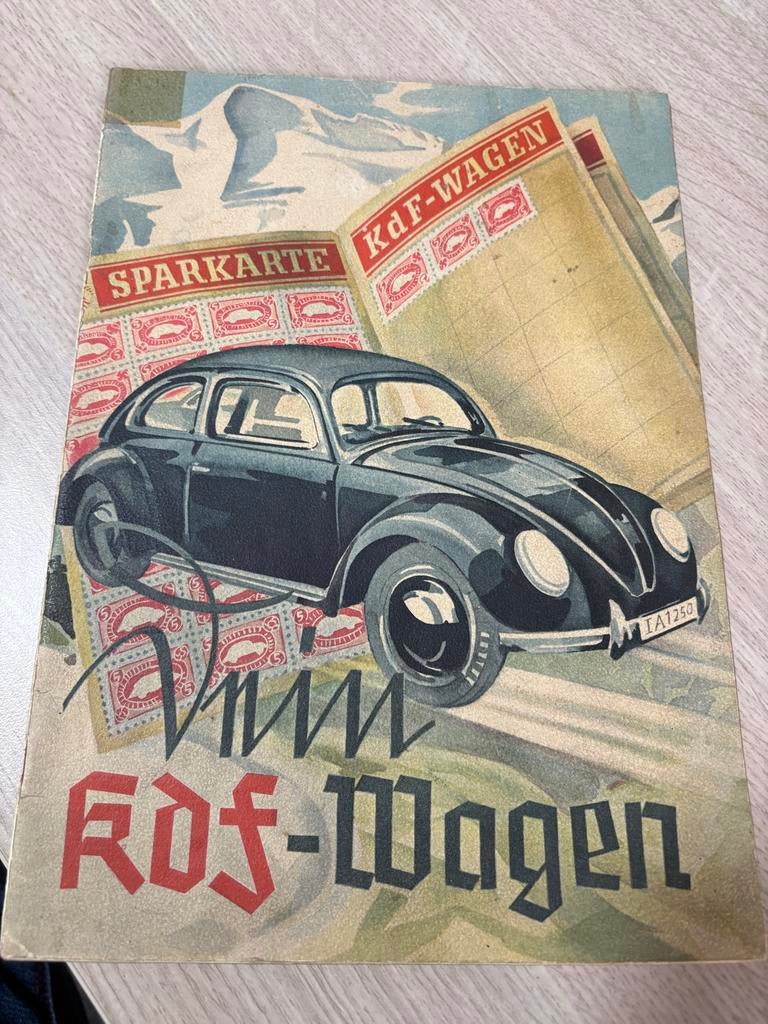 Zeldzame originele Kdf brochure "Dein Kdf-Wagen", Ophalen of Verzenden, Gelezen, Volkswagen