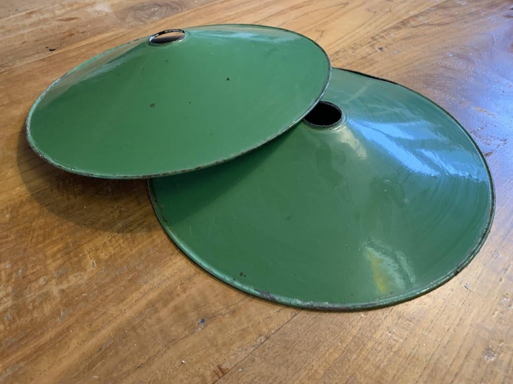 Emaille lampenkapjes, Antiek en Kunst, Ophalen