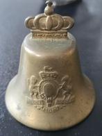 Antieke massief messing bel | Dieu et Mon Droit Engeland €25, Ophalen of Verzenden