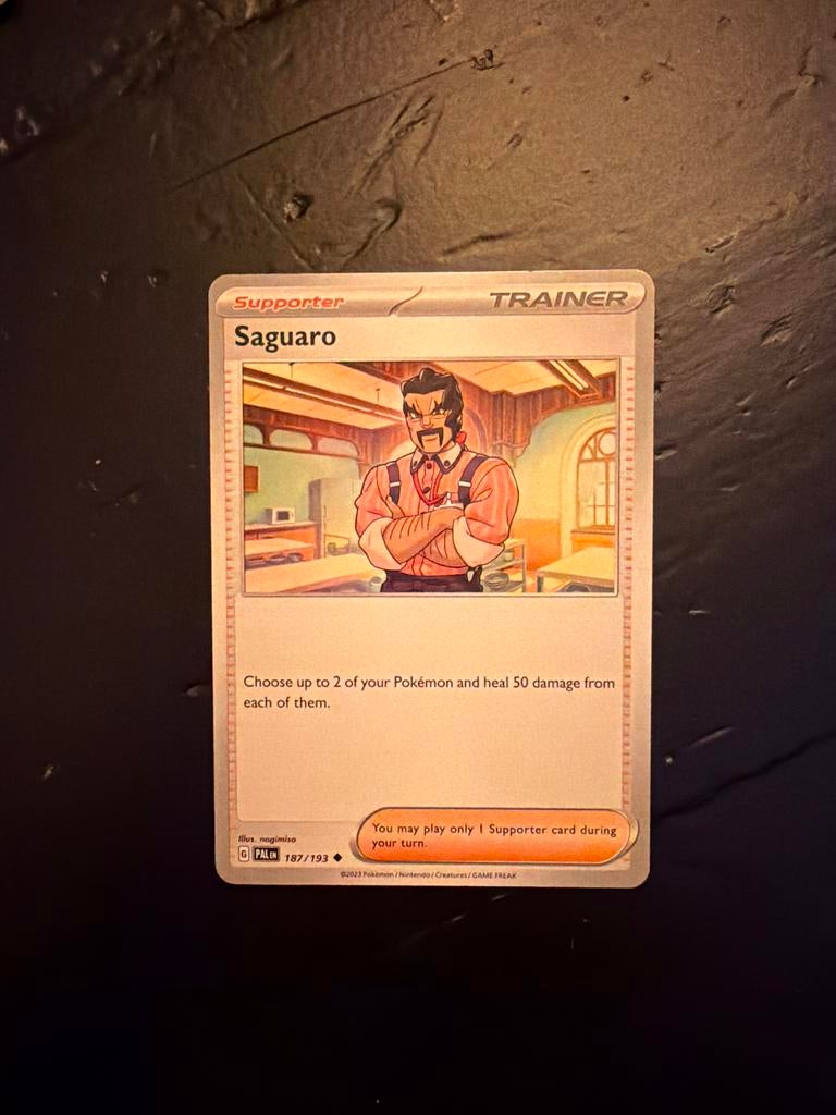 Saguaro 187/193 - Paldea Evolved Pokémonkaart, Ophalen of Verzenden, Nieuw, Losse kaart