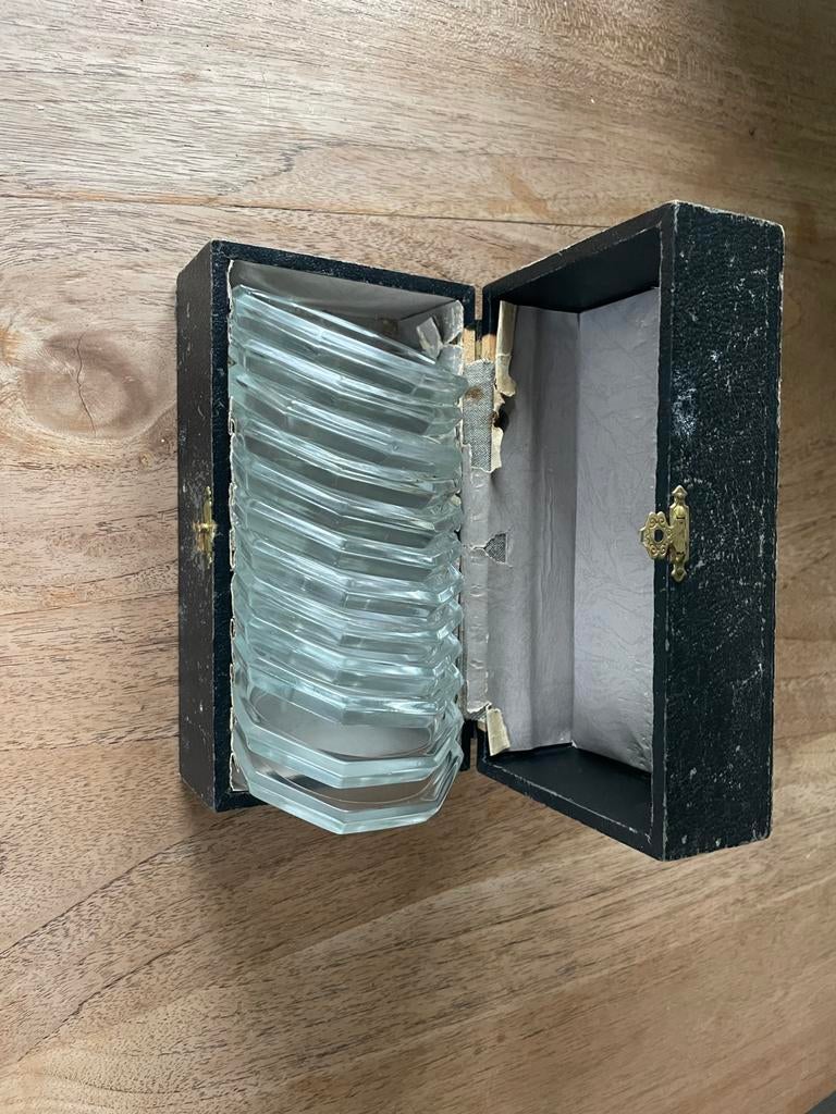 Glazen onderzetters en bestek leggers, Ophalen of Verzenden