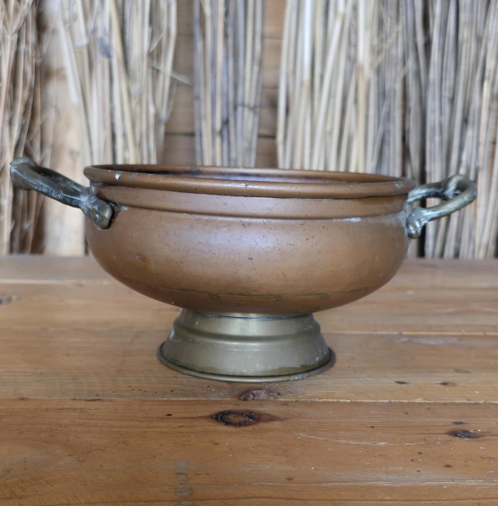 Koperen bloempot, Antiek en Kunst, Ophalen of Verzenden, Koper