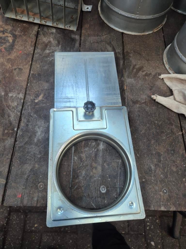 Mechanische klep 150 mm afzuigbuis motafzuiging, Ophalen of Verzenden