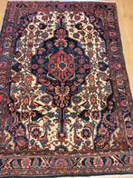 Vintage handgeknoopt perzisch tapijt antiek 195x138, Info@SlatsAntiek.nl, 100 tot 150 cm, Perzisch, Ophalen of Verzenden