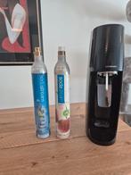 Sodastream apparaat zo goed als nieuw met 2 lege gasflessen, Ophalen of Verzenden