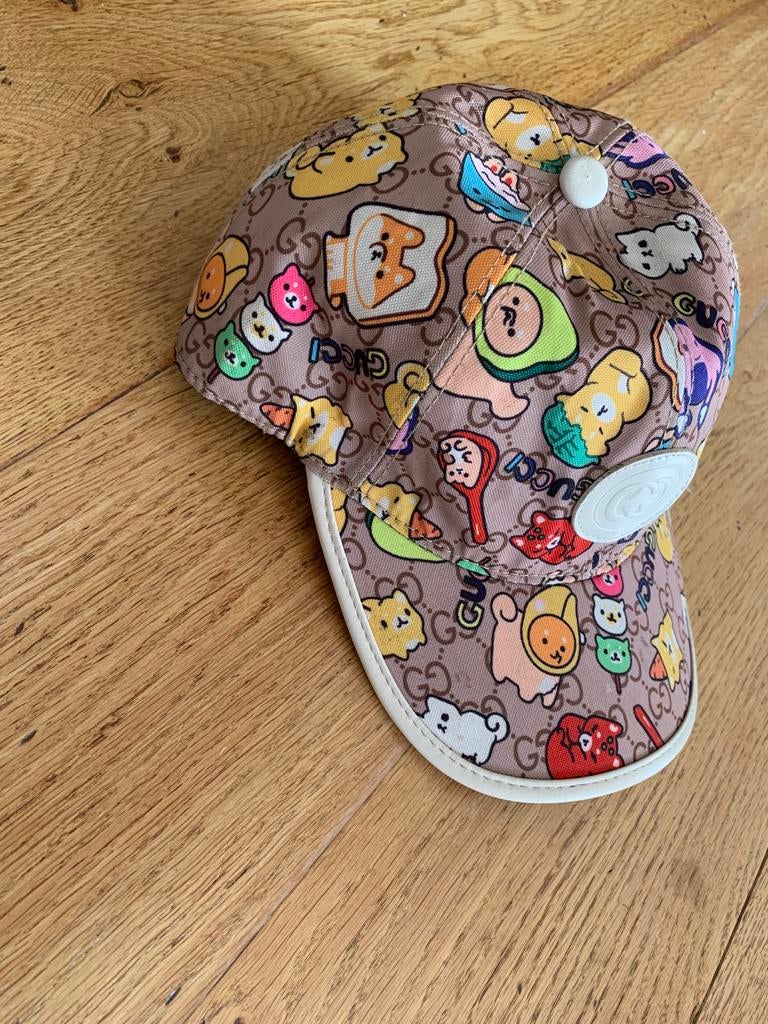 Originele Gucci Pet met Leer, Ophalen of Verzenden, Zo goed als nieuw, One size fits all, Pet