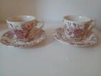 EIT English Ironstone Tableware Floral  kop & schotels, Ophalen of Verzenden