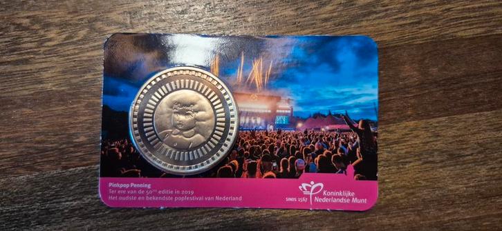 Pinkpop Penning 2019 - Koninklijke Nederlandse Munt, Postzegels en Munten, Penningen en Medailles, Ophalen of Verzenden