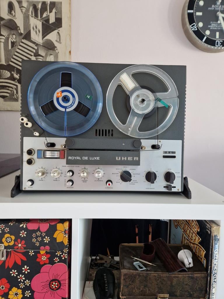 Uher royal de luxe Bandrecorder, Ophalen of Verzenden, Bandrecorder, Met stofkap