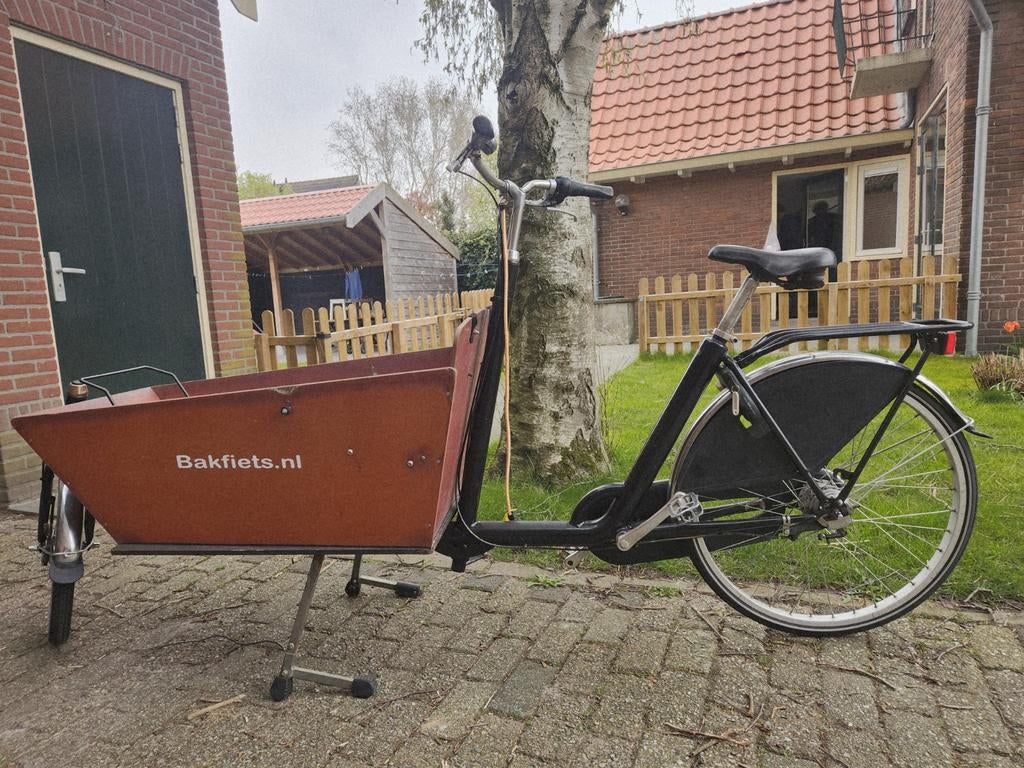 Bakfiets niet-elektrisch, Fietsen en Brommers, Fietsen | Bakfietsen, Gebruikt, Huif, 2 kinderen, Ophalen