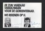 Politiek Den Uyl en Wim Kok PvdA Verkiezingen Gemeenteraad., Ophalen of Verzenden, 1960 tot 1980, Politiek en Historie