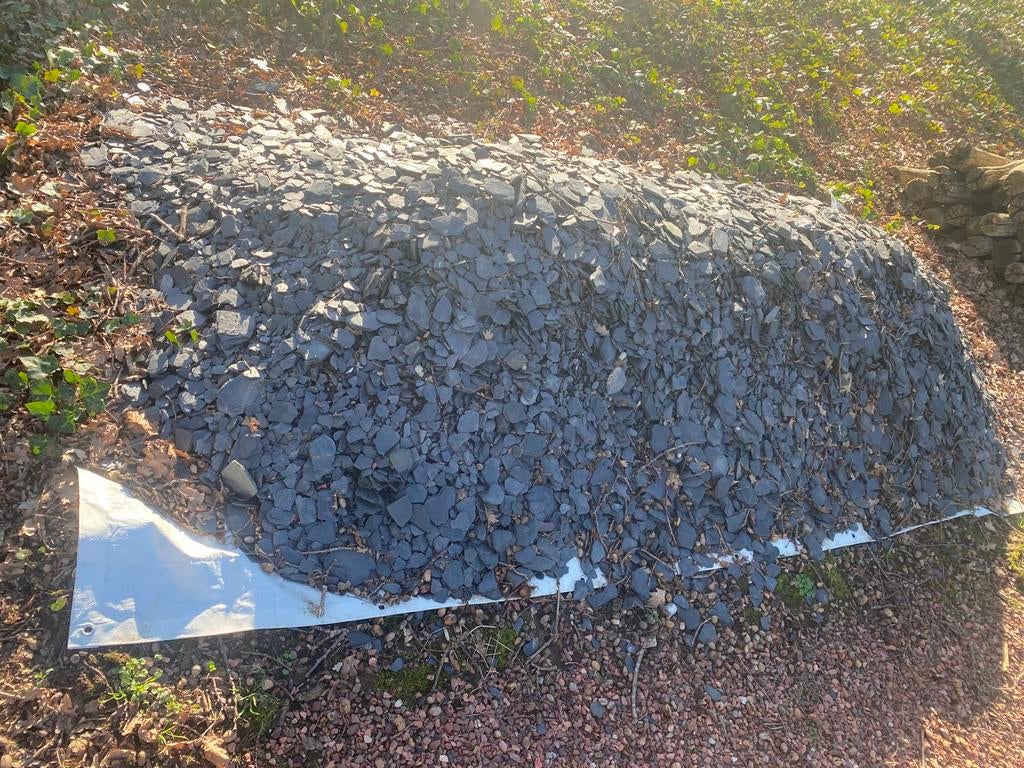 Siergrind/ split Canadian slate antraciet, Tuin en Terras, Grind, Keien en Split, Ophalen, Zo goed als nieuw, Overige materialen