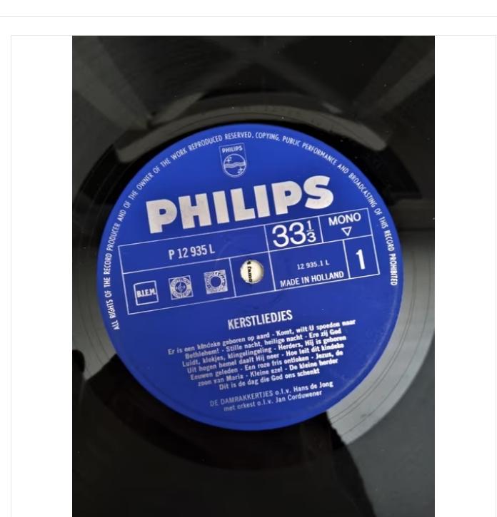 original lp-kerstliedjes-damrakkertjes uit 1964, Diversen, Kerst, Ophalen of Verzenden, Gebruikt