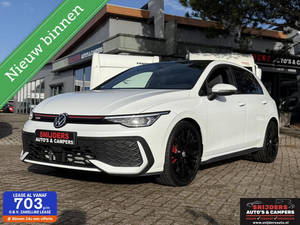 Volkswagen Golf 2.0 TSI GTI 8.5 panodak 12-2024 maar 4325 km, Auto's, Volkswagen, Gebruikt, 4 cilinders, Wit, 14 km/l