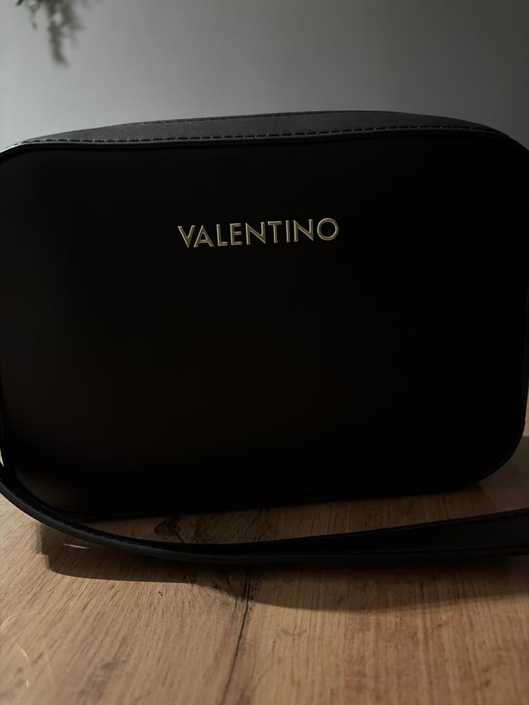 Valentino schoudertas zwart, Zwart, Zo goed als nieuw, Leer, Ophalen