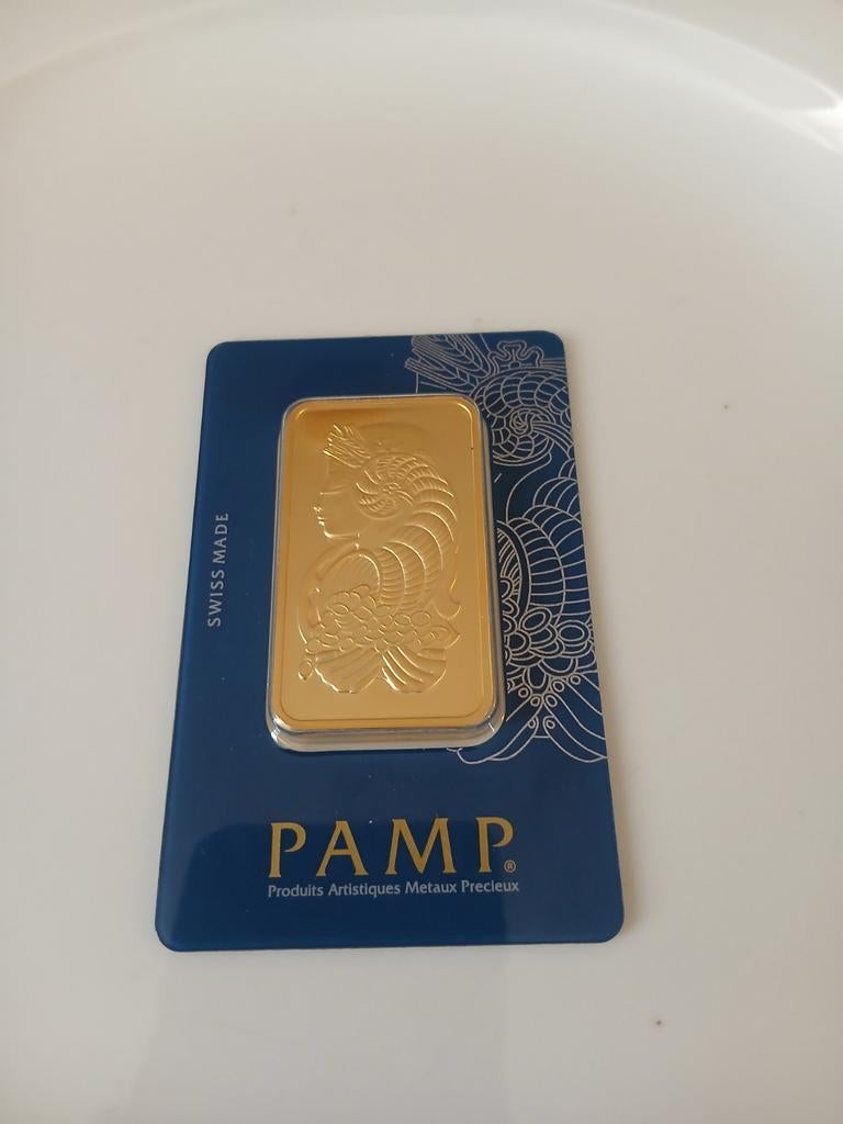 PAMP Suisse Goudbaar 50 gram met Veriscan, Postzegels en Munten, Edelmetalen en Baren, Ophalen of Verzenden
