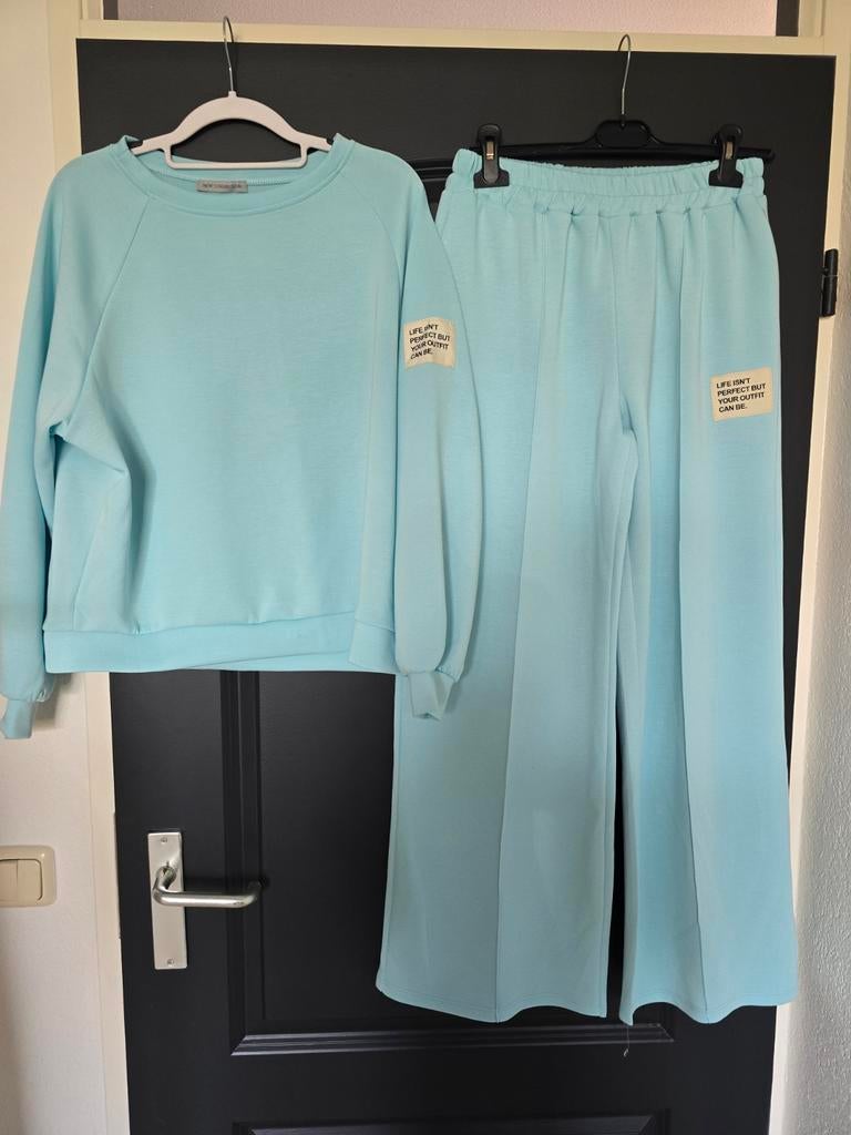 Nieuw 2delig pak life isnt perfect mint 40 42 44, Kleding | Dames, Huispakken, Ophalen of Verzenden, Nieuw, Maat 42/44 (L), Groen