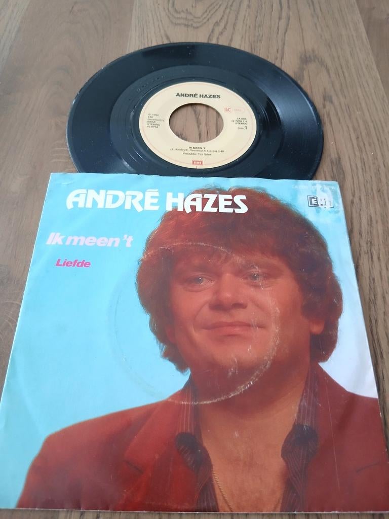 VINYL SINGLE   ANDRE HAZES  1984, Cd's en Dvd's, Ophalen of Verzenden, Gebruikt, Overige formaten, Levenslied of Smartlap