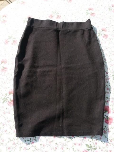 Zwart kort stretch koker rokje rok maat S 36 AMISU, Zwart, Ophalen of Verzenden, Zo goed als nieuw, Maat 36 (S)