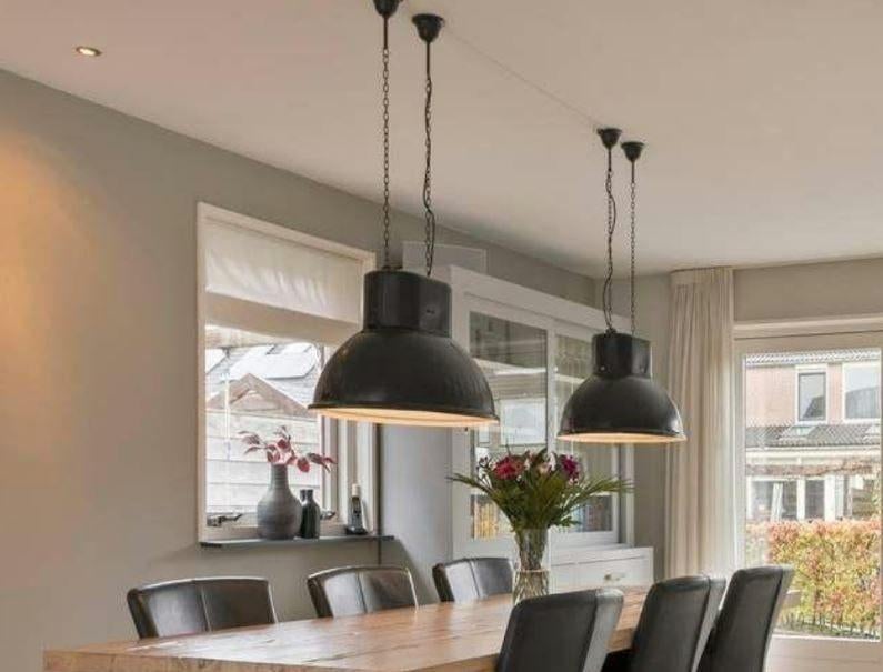 Vintage Industriële "U-boot" Lamp – Mesko (Jaren '70), Huis en Inrichting, Lampen | Hanglampen, Zo goed als nieuw, Minder dan 50 cm