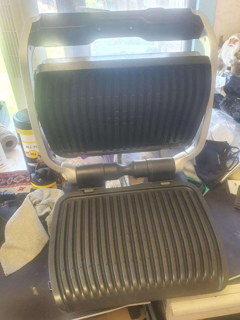 Tefal OptiGrill Elite contactgrill, Witgoed en Apparatuur, Contactgrills, Ophalen of Verzenden, Zo goed als nieuw