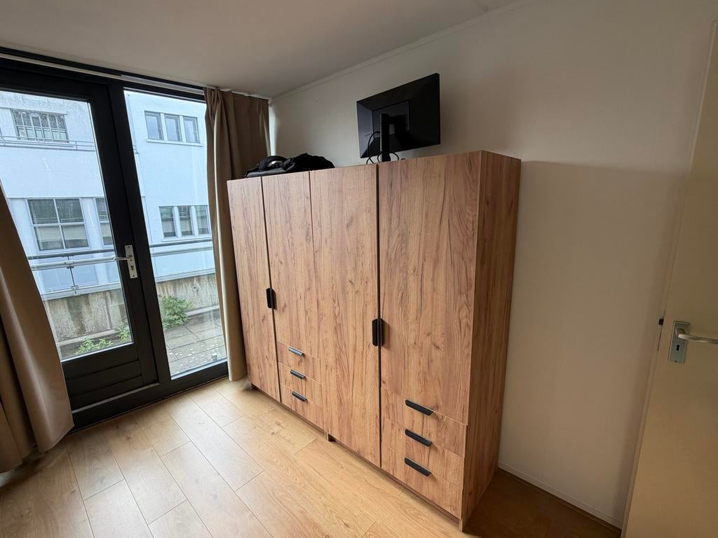 2 Kledingkasten JENSLEV 962 wild naturel eik, 100 tot 150 cm, Ophalen of Verzenden, Zo goed als nieuw, Met lade(s)