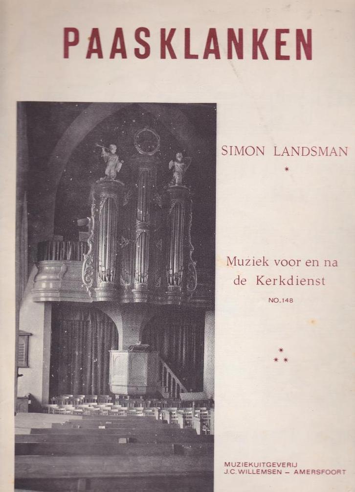 SIMON LANDSMAN - P A A S K L A N K E N, Muziek en Instrumenten, Bladmuziek, Gebruikt, Artiest of Componist, Populair, Ophalen of Verzenden