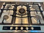 Siemens 5-pits gasfornuis - Goed onderhouden, Witgoed en Apparatuur, Fornuizen, Ophalen, Gebruikt, Minder dan 85 cm, Inbouw