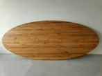 Ovale Eettafel Blad 240 cm, Huis en Inrichting, Tafels | Eettafels, Ophalen, Eikenhout, Vijf personen of meer, 200 cm of meer