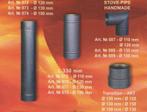 Kachelpijpen, buizen van Ø 110, 120, 130 en 150 mm, Doe-het-zelf en Verbouw, Buizen en Afvoer, Nieuw, Ophalen of Verzenden, Minder dan 2 meter