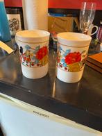 Hutschenreuther Bone achina mokken, Ophalen of Verzenden, Zo goed als nieuw, Porselein, Kop en/of schotel