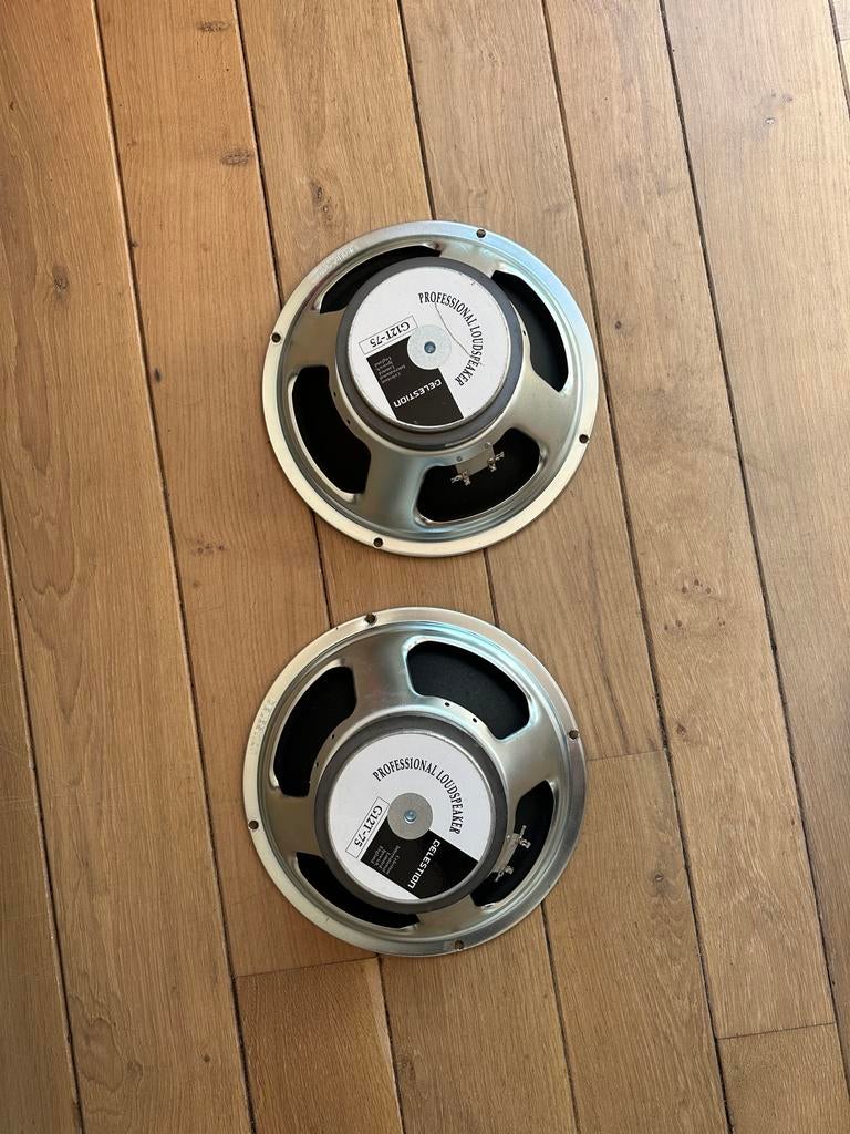 2x Celestion G12T-75 Gitaarluidsprekers, Audio, Tv en Foto, Luidsprekers, Gebruikt, Overige typen, 60 tot 120 watt, Ophalen